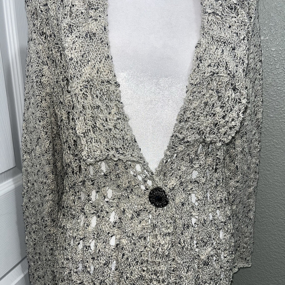 Soft Surroundings Long Sleeve Knitted Cardigan Sweater Womens Sz PS Petite Small - Picture 4 of 11